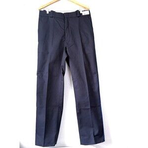 Horace Small Uniform Pants 34R Dark Navy Blue Pinstripe Work Regular TA2407